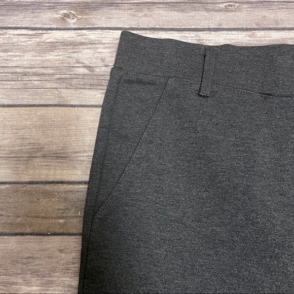Quince Charcoal Gray Ponte Straight Leg Pull On Leggings Ankle Pants NWOT XS - Picture 4 of 10